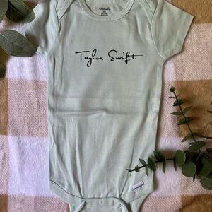 Taylor Swift Mint Green Baby Onesie